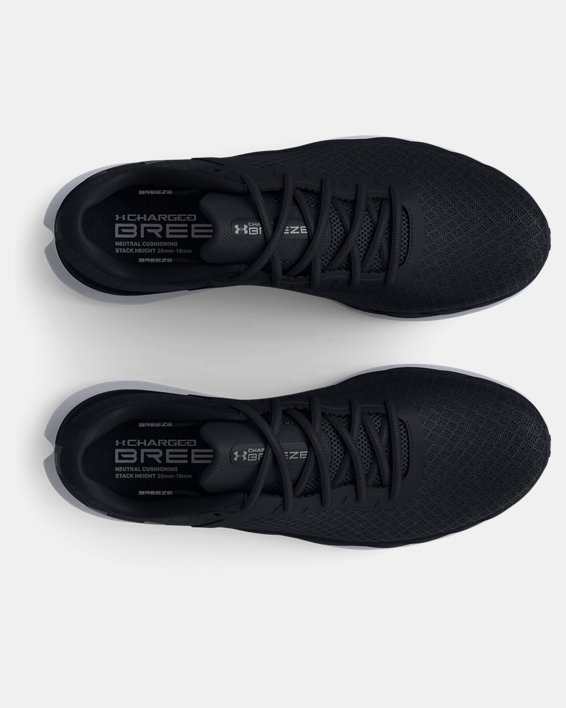 Men's UA Charged Breeze Running Shoes, Black, pdpMainDesktop image number 2